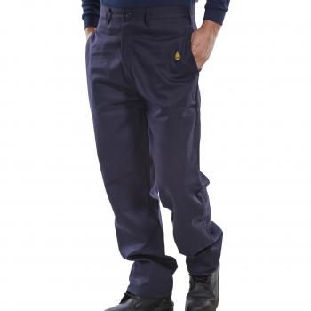 Beeswift FireBlocker Trousers in Navy Blue Size 44