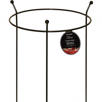 Tom Chambers Cottage Black Metal Plant Support Ring 60cm x 35cm