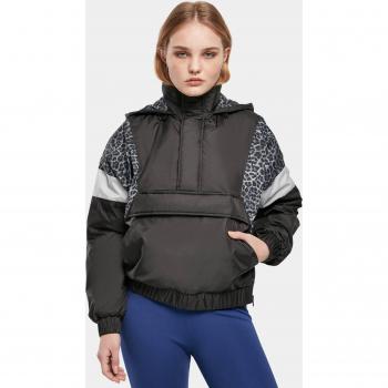 Jachetă pentru femei AOP Mixed, neagră/snowleo/lightasphalt