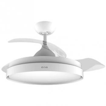 Ventilador de Techo EVVO V550 Wood Wifi Gris Lacado con LED 40W y Control Remoto