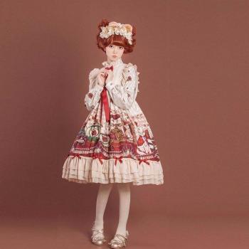 Vestido Japonés Dulce Princess con Estampado de Gato