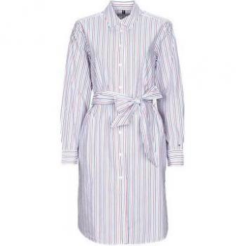 Tommy Hilfiger Kurzes Kleid ORG CO GBL STP KNEE SHIRT DRESS