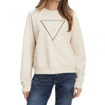 Felpa Guess Rachele Triangle in Pile di Cotone