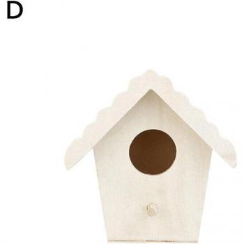 Holz Kolibri-Nest mit Aufhängeseil für Garten-Dekoration