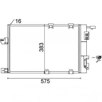 BEHR Air Conditioning Condenser 8FC351301-244