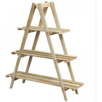 Estantería de Madera para Macetas Plegable
