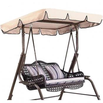 Ersatz Baldachin für Garten Schaukel Beige 55X47X7 Zoll