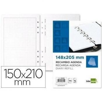 Refuerzo agenda anillas Liderpapel perpetuo 15x21 cm