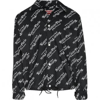 Kenzo Verdy Windbreaker Jacket Black Male Size M