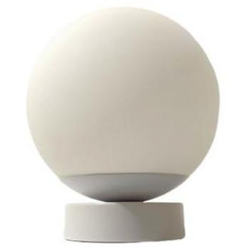 Maga Lampada da scrivania con vetro bianco e metallo