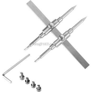 Dual‑Tip Lens Spanner Kit – 3‑Piece Stainless Steel Wrench