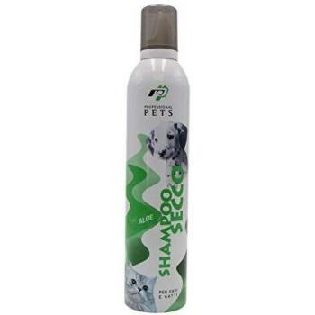 Shampoo Secco Mousse per Cani e Gatti Professionale - Aloe Vera - 400 ml