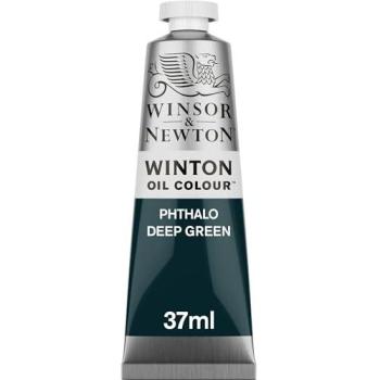 Winsor Newton Winton Oil Paint, 37 ml – Phthalo Deep Green