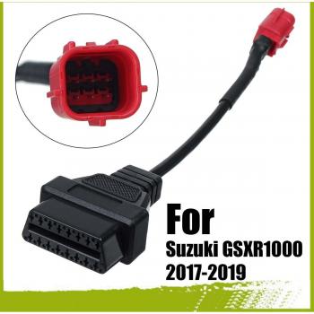 OBDII 6 Pin to OBD2 Diagnostic Adapter Harness Cable for Suzuki GSXR1000