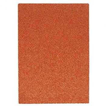 Funkelnder Moosgummi - DIN A4 - ORANGE - 1 Bogen