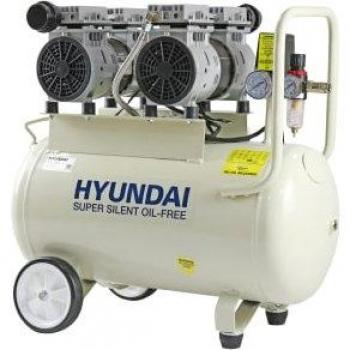 Hyundai 50 Litre Air Compressor, 11cfm/100psi, Oil Free, Low Noise, Electric 2hp