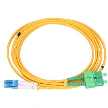 Extralink SC/APC-LC/UPC Duplex Patchkabel 2m G652D 3mm