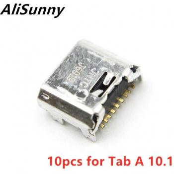 AliSunny 10-Pack USB Port Dock Connector for Samsung Tab A 10.1 SM T580 T585 T587 Charger Parts