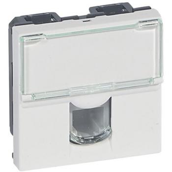 Legrand 078731 Plastron mosaic 45X45 1 port RJ11