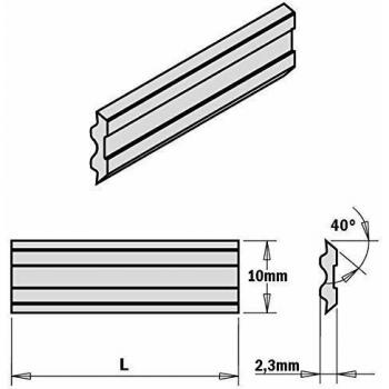 Coltello a doppio taglio Sistema Tersa 450x10x2.3 mm HPS