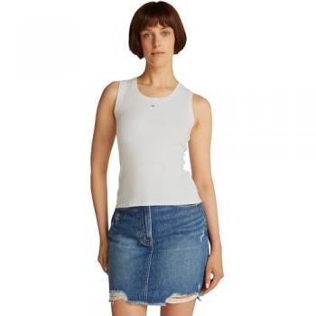 Tommy Jeans Curve Tanktop TJW ESSENTIAL RIB, Damen, Rippware, XXL