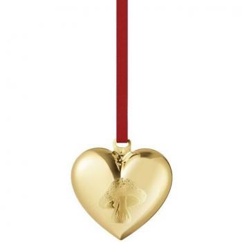 Goldenes Weihnachtsherz 2023 von Georg Jensen