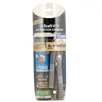 Ensemble de Scellement Chimique Tiges INOX M12 SCELL-IT Résistance 1 Tonne