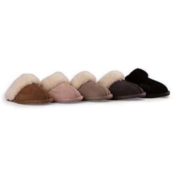 BlueLuxe Wooly Sheepskin Slip‑Ons