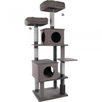 Arranhador de Gato Aurora Cinza Flamingo