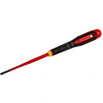 Bahco BE-8220SL ERGO™ Slim VDE Insulated Flat Head Screwdriver 0.5mm x 3.0mm x 100mm