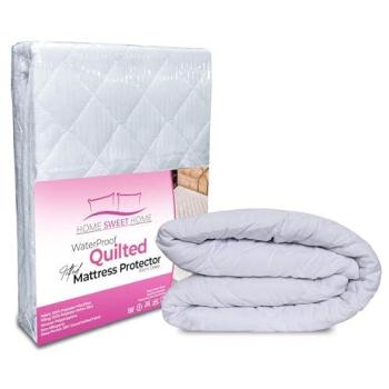 12” Thick Ultra‑Soft Waterproof Quilted Bed Sheet for Kings