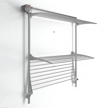 Wall Mounted Clothes Airer Vertical, Foxydry Tower Grey