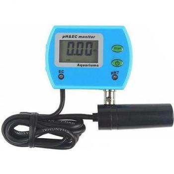 Moniteur portable de pH et EC avec écran LCD numérique
