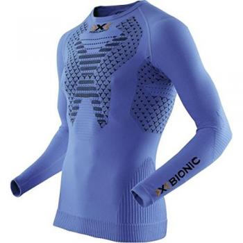 X‑Bionic Twyce Langarm-Laufshirt für Männer XL, 2018, Blau/Schwarz