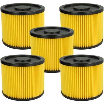 Filtro A Pieghé Piatte 5x per Einhell BT‑VC 1250/1, AS 1100 e Varianti