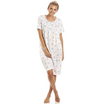 Blue Camille Classic Floral Dot Jersey Nightgown