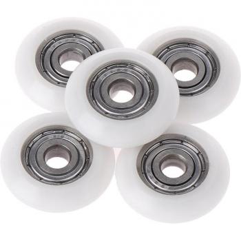 625ZZ Rubber-Coated Spherical Bearing Pulley 5x23.7x6.8mm for 3D Printers