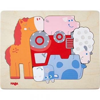 HABA Holzpuzzle Tierisch was los