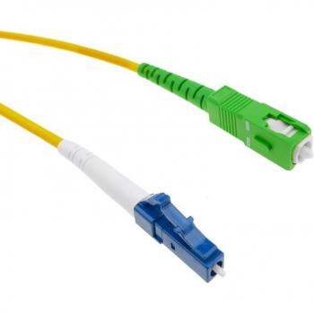 Câble Optique Monomode Simplex 9/125 LC/PC à SC/APC 10 m
