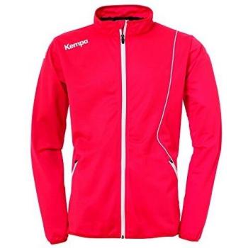 Chaqueta de Entrenamiento Kempa Curve Classic en Rojo con Detalles Blancos – Talla XXL