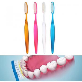 Cepillo de Dientes Manual con Cerdas 3D Suaves para Adultos, Cabeza Grande
