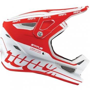 100% Status Jugend Downhill Helm Schwarz Orange L unisex