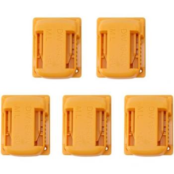 5 Pack Battery Holder Mounts for Dewalt 18/20V and M18 Batteries