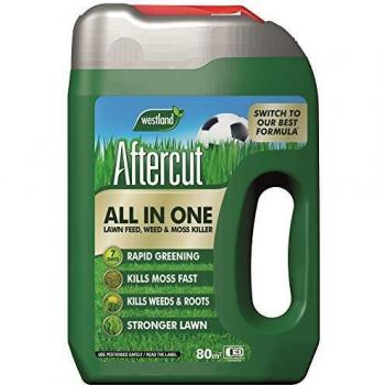 Aftercut 20400459 All In One Lawn Feed, Weed and Moss Killer Even-Flo Spreader
