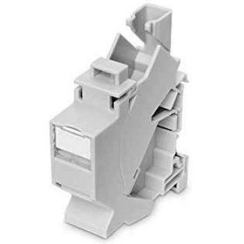 DIN-Rail Adapter for 1x Keystone Module, IP20 labeling field AN-25187