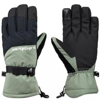 Men's Quiksilver Mens Mission Snow Gloves - Black - Size: XL