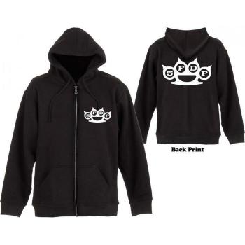Sweat à capuche zippé unisexe Five Finger Death Punch - imprimé dos - noir