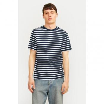 Camiseta Jack & Jones de Rayas Blancas y Azules
