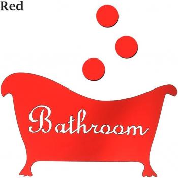 Stickers créatifs et résistants à l'eau pour portes de salle de bain