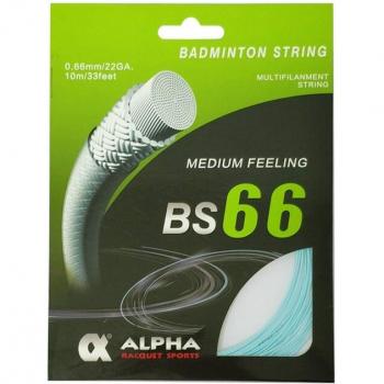 Cuerda para raqueta de bádminton Alpha BS66, 0,66mm